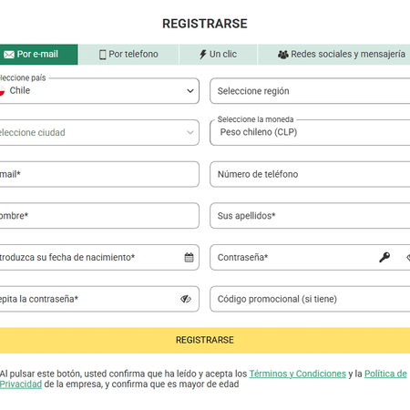 Betwinner registro Chile: cómo crear tu cuenta paso a paso (y el método que te conviene elegir)