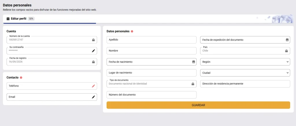 Pantalla de verificación de correo tras el registro en SapphireBet