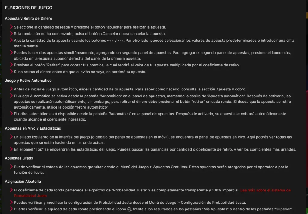 Funciones de Aviator: apuesta doble, Auto Play, Auto Cash Out, apuestas gratis y ajustes provably fair